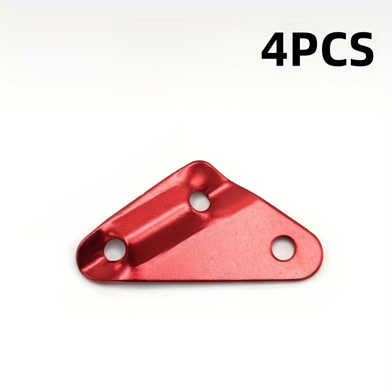 4pcs Aluminium Triangle Buckles Tent Canopy Windproof Rope Buckle