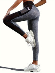 Mesh Pocket Yoga Pants Breathable Leggings