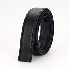 Men's Automatic Buckle Leather Belt Strip