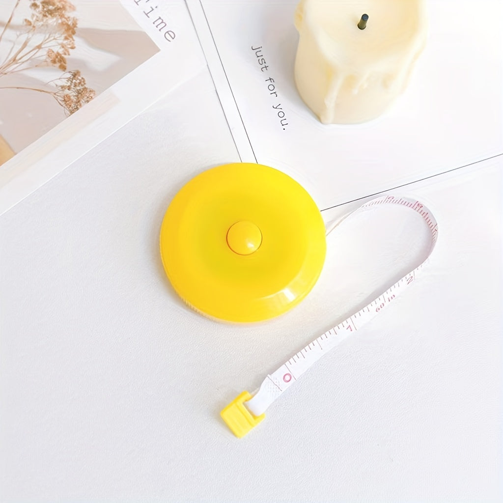 3pcs Leather Ruler Office Supplies Tape Measure Round Telescopic