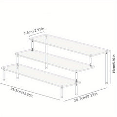 Acrylic Display Stand Perfume Organizer Transparent Mini Toy Rack
