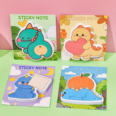 Cartoon Dinosaur Sticky Notes Memo Pad for Office & Students