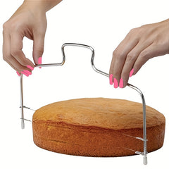 1pc Cake Cutter Slicer Leveler Double Wires Cake Slicer Baking Tools