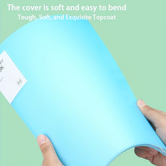 6pcs A4 File Folder Display Book 40 Pages Transparent Insert Paper Organizer