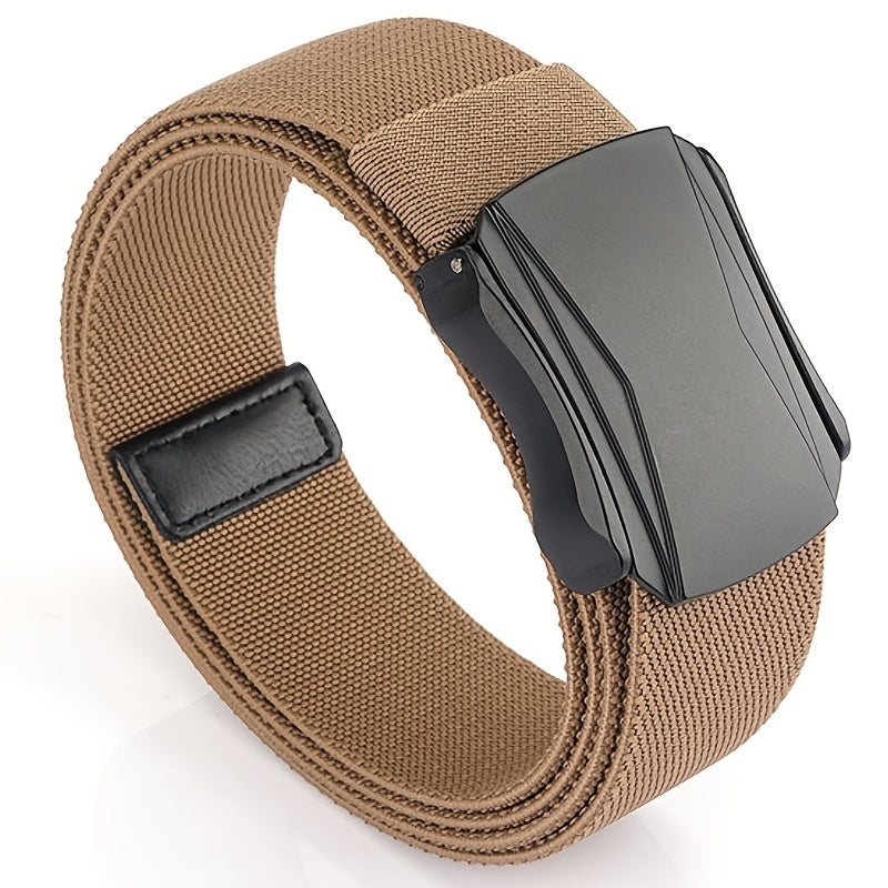 Men's Nylon Leather Belt Casual Pin Buckle Belt