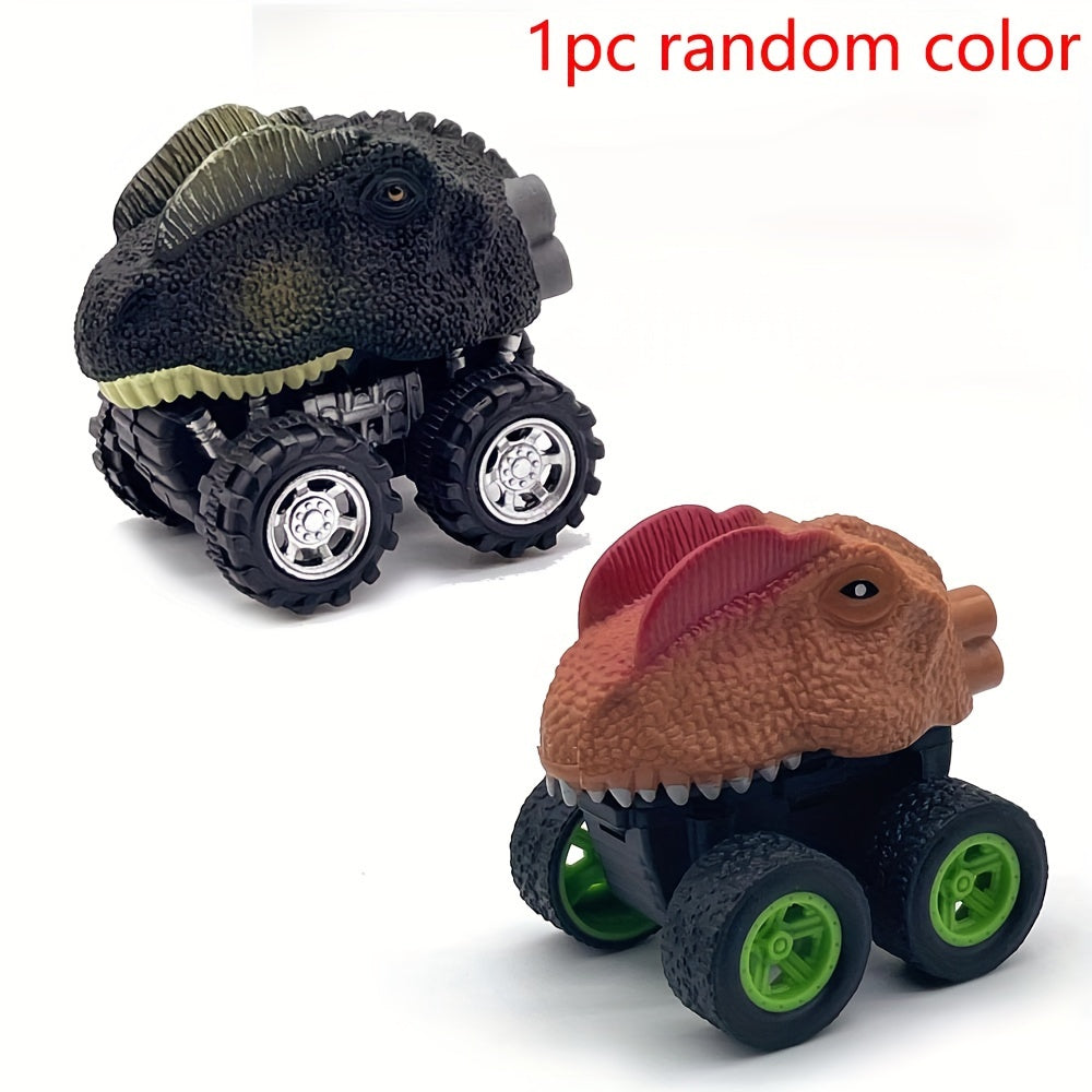 Dino Toy Pull Back Cars Mini Monster Truck Big Tires