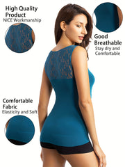Lace Shaping Tank Top Slimmer Sleeveless Women's Underwear