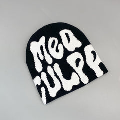 One Piece Mens Jacquard Knitted Hat Hip Hop Autumn Winter Warm Pullover Hat