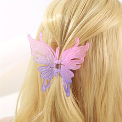 Matte Butterfly Hair Claw Clip Strong Hold Grip Hair Jaw Clip