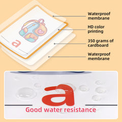100 Double Sided CVC Word Flashcards Short Vowel Spelling Educational Toy