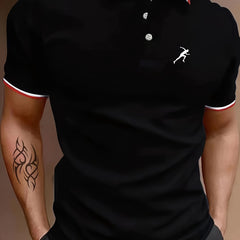 Men's Breathable Golf Short Sleeve Shirts for Athletic Gym