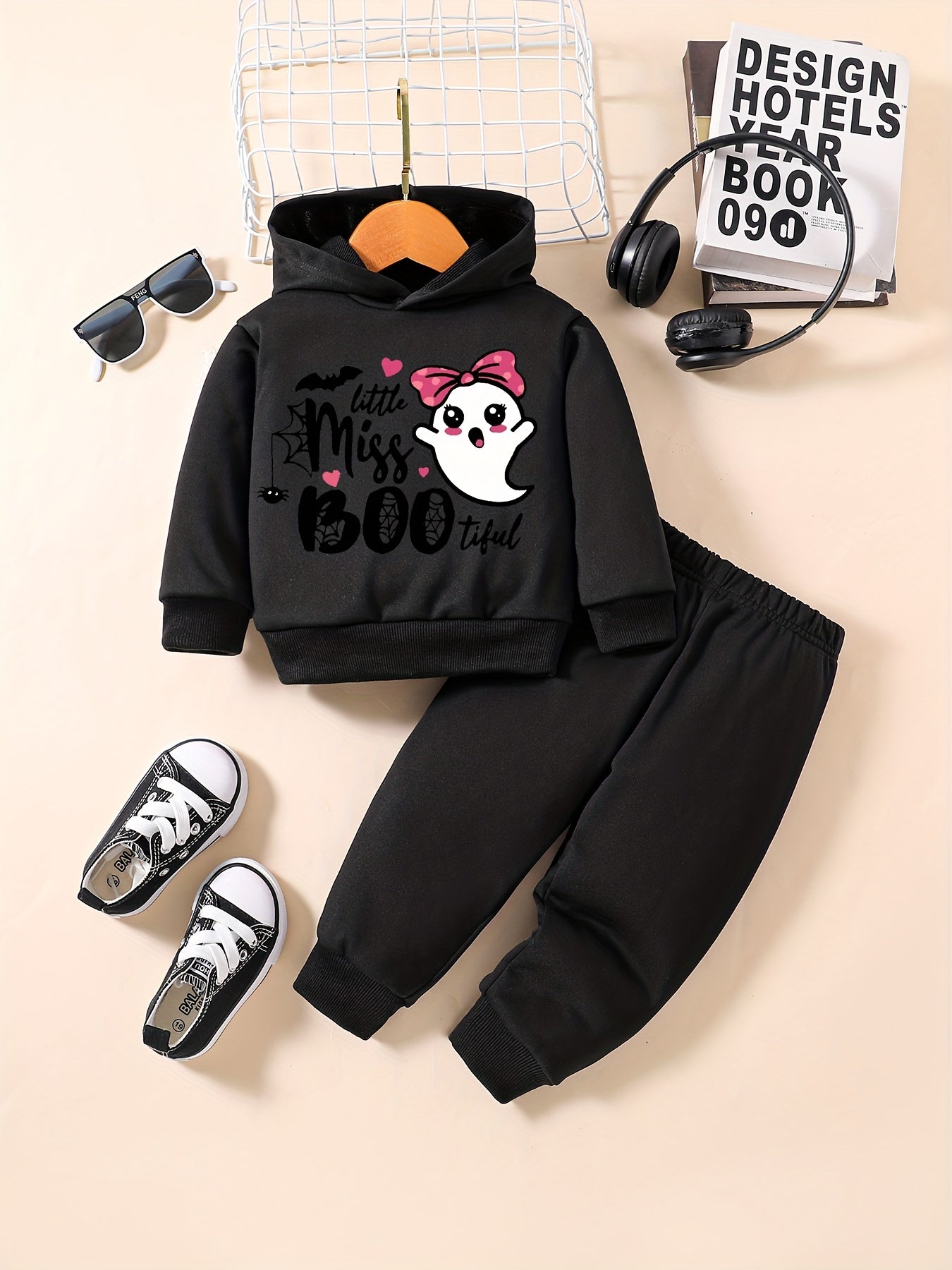 Baby Girl Ghost Halloween Party Sweatshirt Pants Outfit