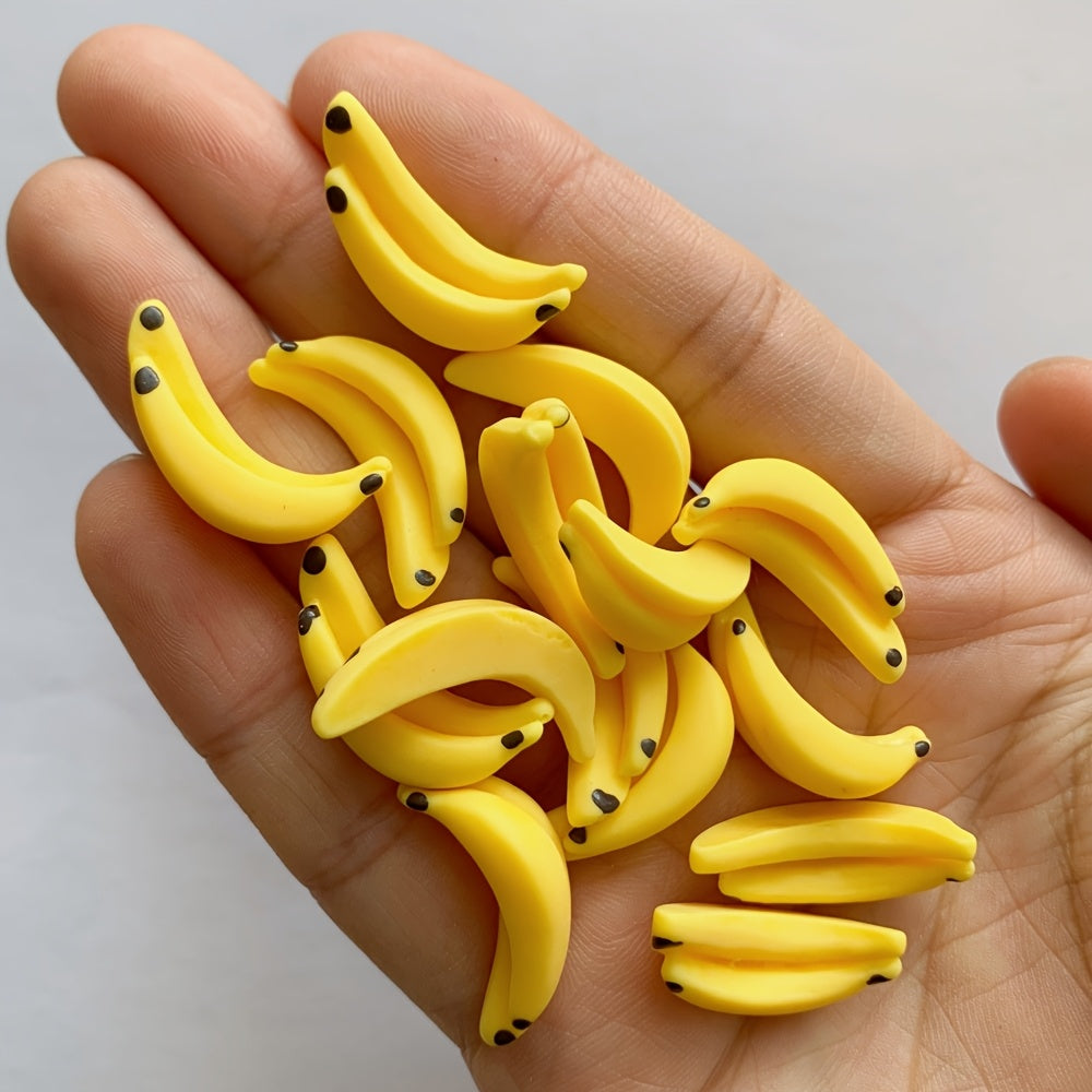 5pcs Mini Simulation Mini Banana DIY Resin Creative Handicraft Resin Accessories