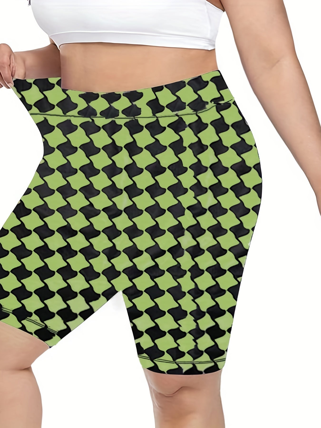  Women's High Rise Skinny Yoga Shorts