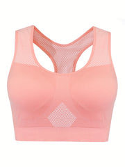 2 Pack Women's Plus Size Sports Bras Set Plus Full Coverage Wireless Racer Back