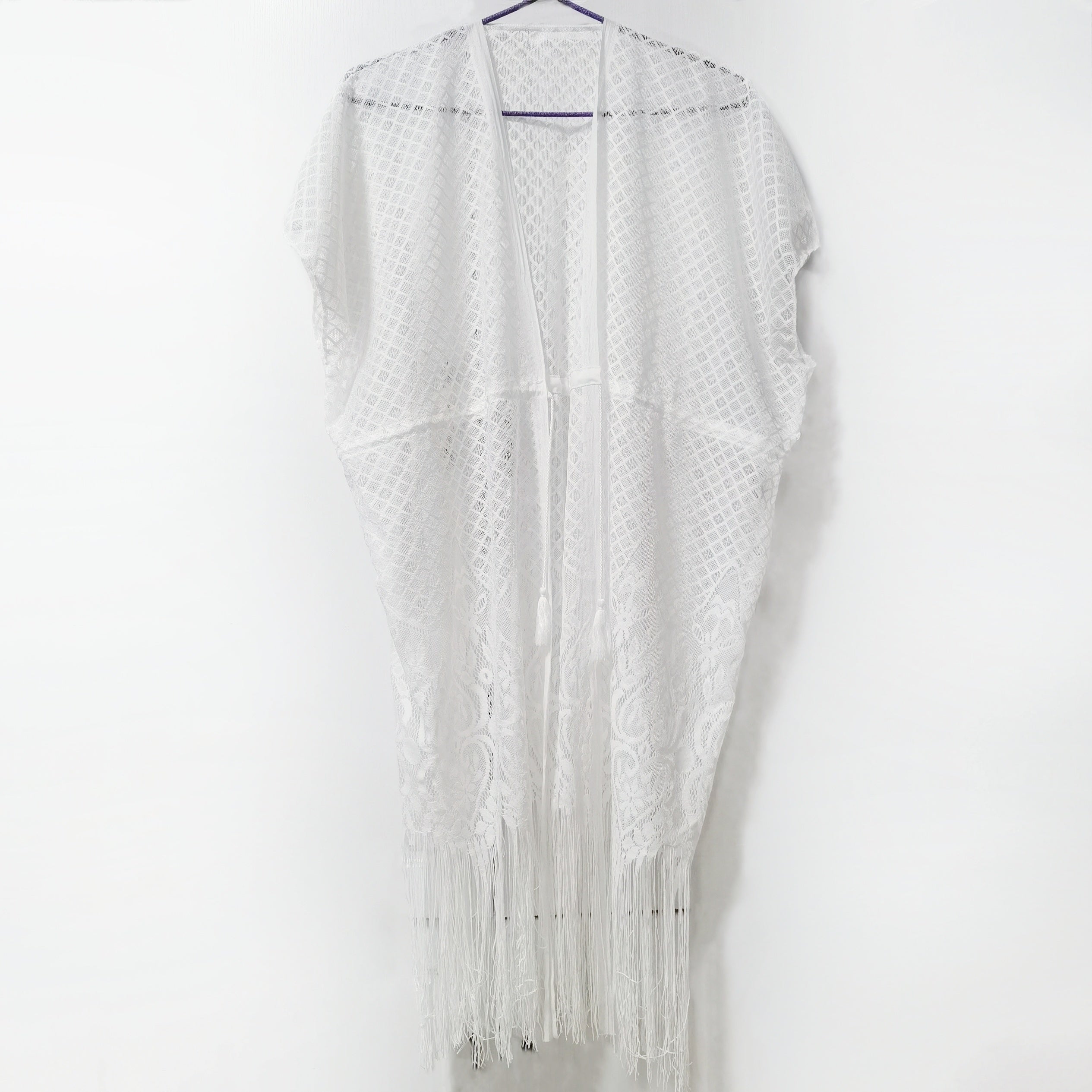 Lace Shawl Sunscreen Cardigan Wrap Loose Smock Beach Shawl