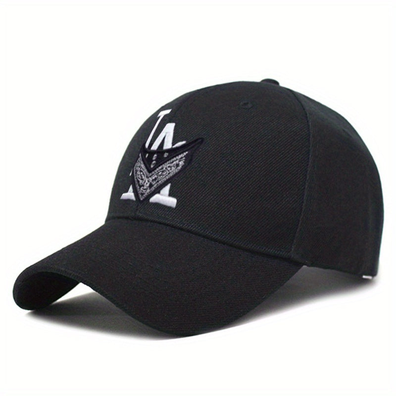 Hip Hop LA Bandana Baseball Cap Embroidered Dad Hat Unisex Sun Hats