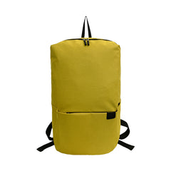 Lightweight Canvas Backpack Solid Daypack Casual Zipper Travel Bag