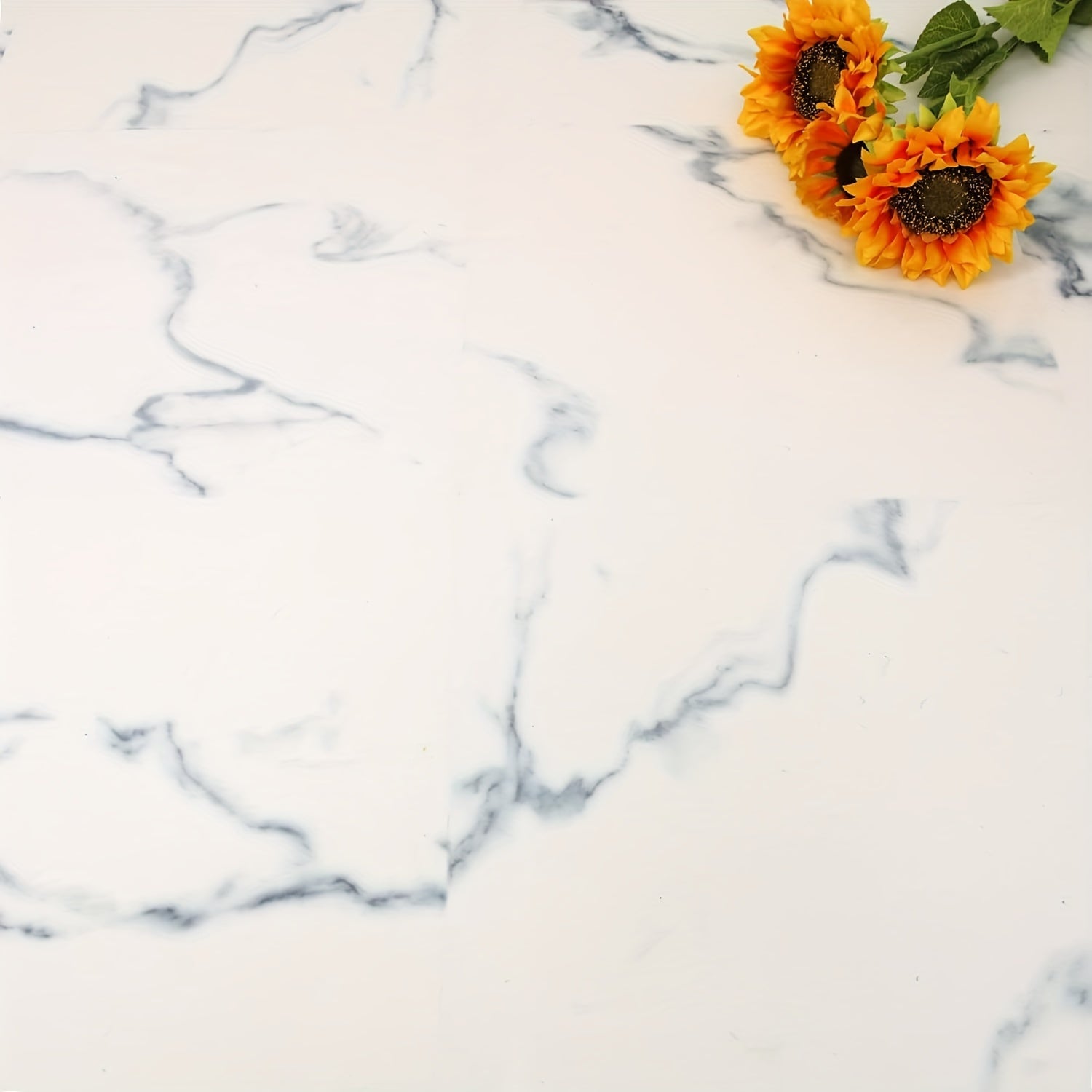 10pcs Marble Adhesive Floor Tiles Vinyl Flooring Peel And Stick Floor Tiles