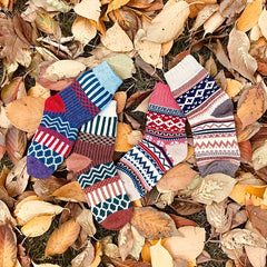 Men's Wool Cotton Thermal Socks Warm Crew Socks US Sizes 7-12
