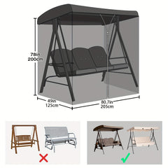 Waterproof Swing Mosquito Net with Zipper Durable Polyester Mesh