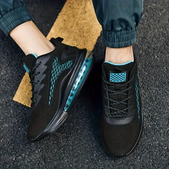 Men's Plus Size Breathable Solid Sneakers Non Slip Lace Up Shoes
