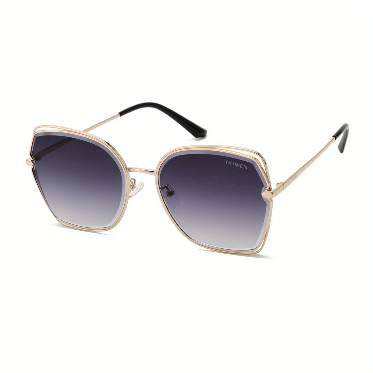 Large Butterfly Sunglasses For Women Gradient Hollow Metal UV400 Sun Shades