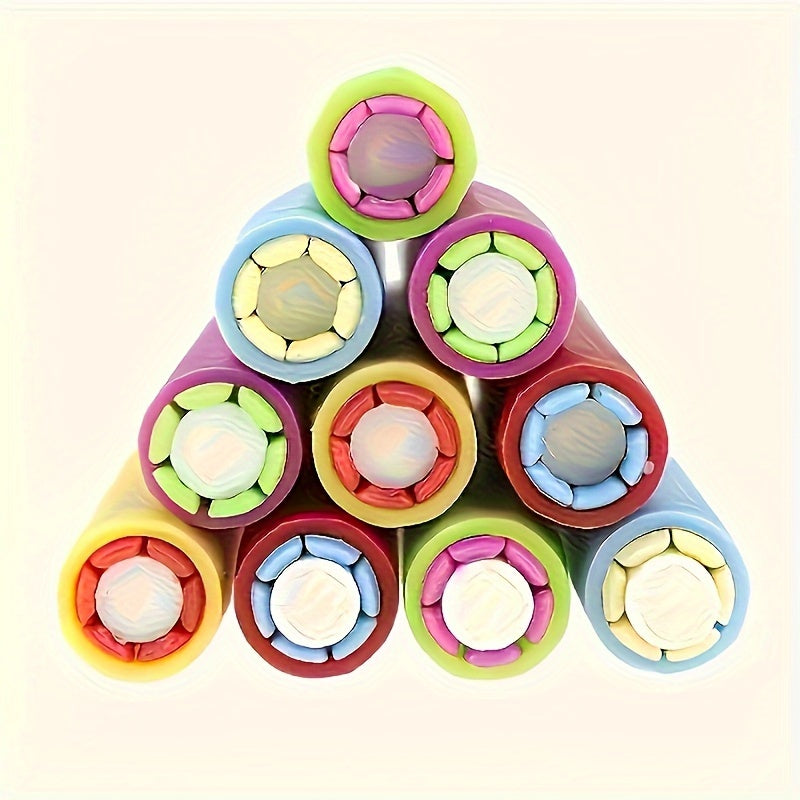 3pc Easy-Grip Chalk Clip, Non-Dirty Cover, Durable, Wear-Resistant, Mixed Colors