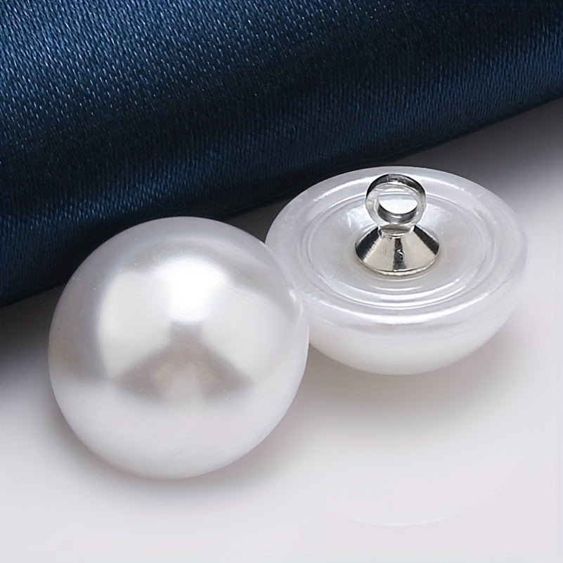5pcs DIY Pearl Buckle Cheongsam Mushroom Bald Head Buckle