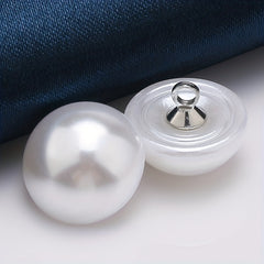 5pcs DIY Pearl Buckle Cheongsam Mushroom Bald Head Buckle