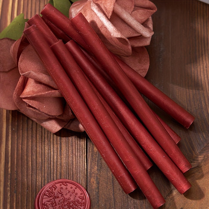 Red Wax Stick for DIY Hobbies and Sealing - 70 Character Limit