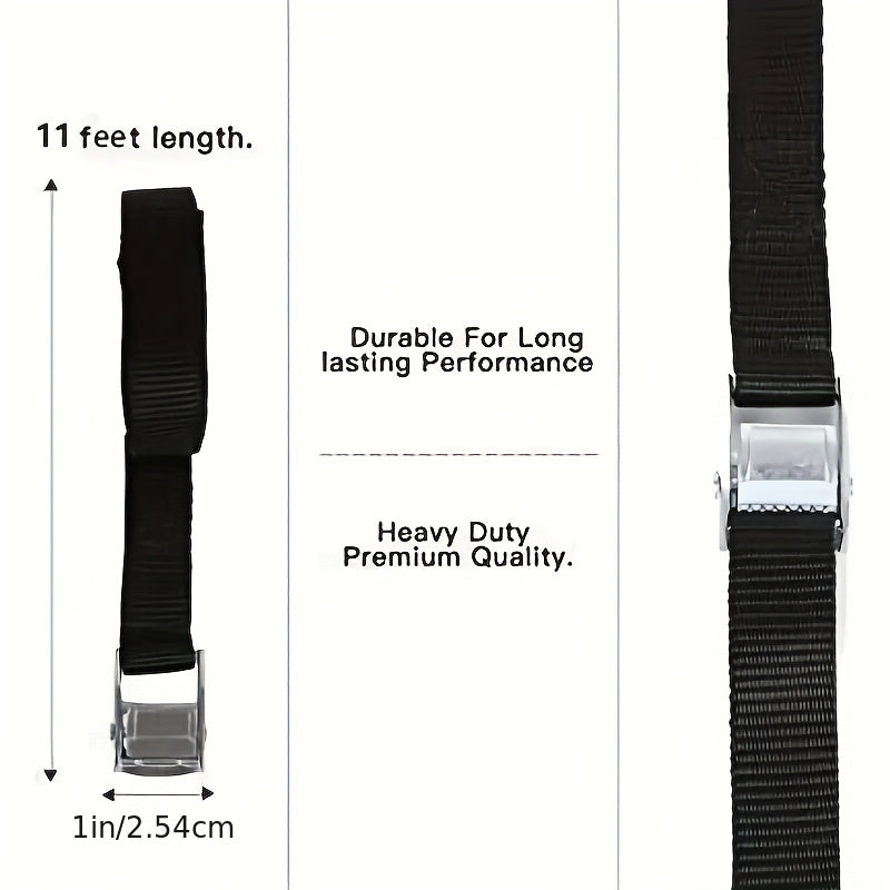 1pc Heavy Duty Lashing Strap CAM Buckle Zinc Alloy 11 Feet