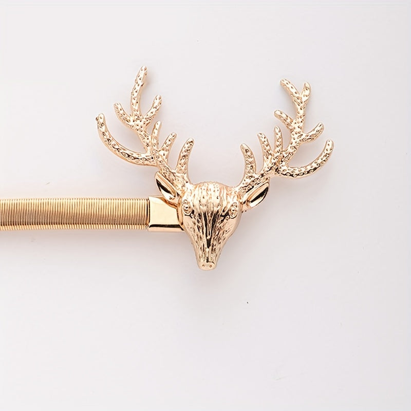 Deer Horn Curtain Buckle Stretchy Rope Tieback