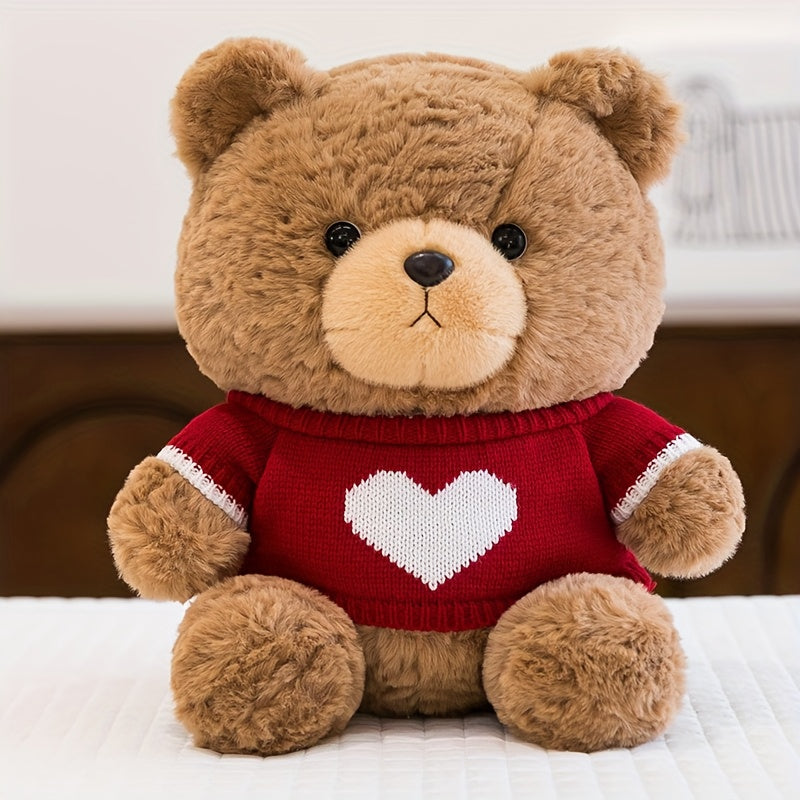 Soft Teddy Bear Sweater Plush Toy for Home Decoration