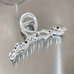 Zirconium Metal Matte Hair Claw Twist Shape Hair Claw Hair Accessories