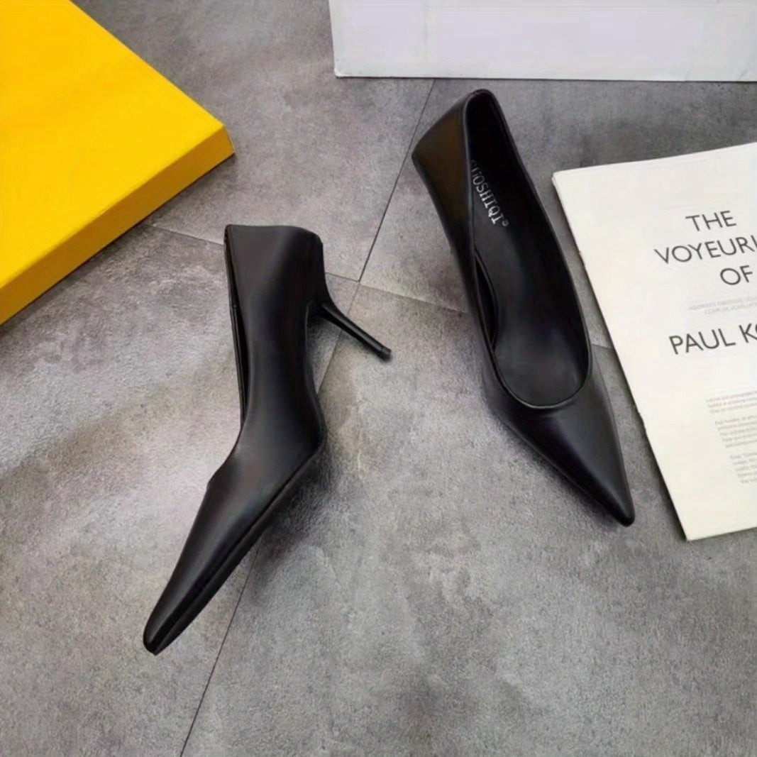 Women's Pointe Toe Stiletto Heels Slip On High Heels OL Style Pumps