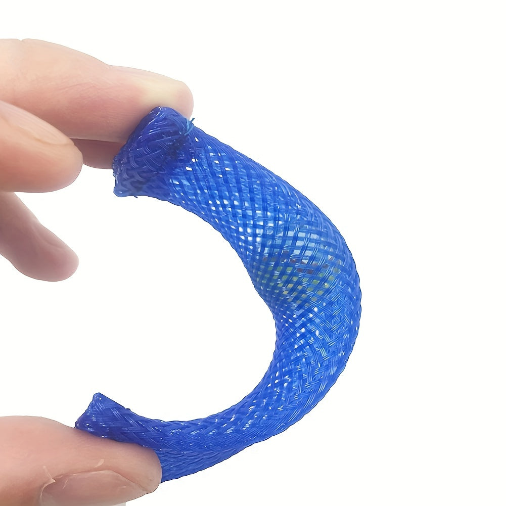4Pcs Braided Mesh Tubes Fidget Toys with Marble