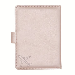 Leather Passport Holder RFID Blocking Travel Wallet