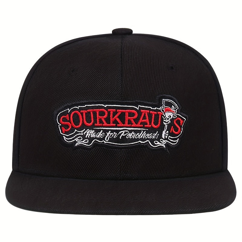 Hip Hop Men's Letter Flat Brim Hat
