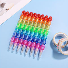 10pcs Sugar Gourd Stackable Pencils Back to School Supplies
