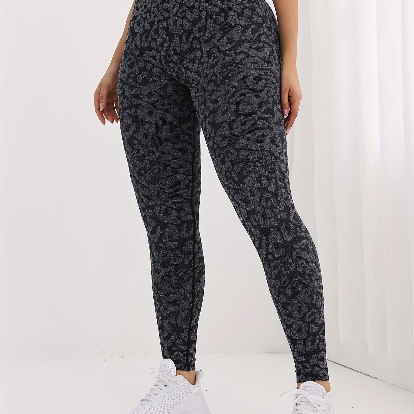Leopard Print Seamless Hip Lifting Yoga Pants High Stretch