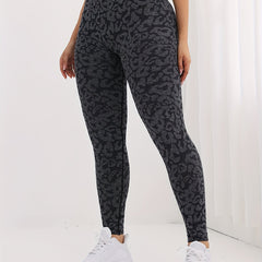 Leopard Print Seamless Hip Lifting Yoga Pants High Stretch