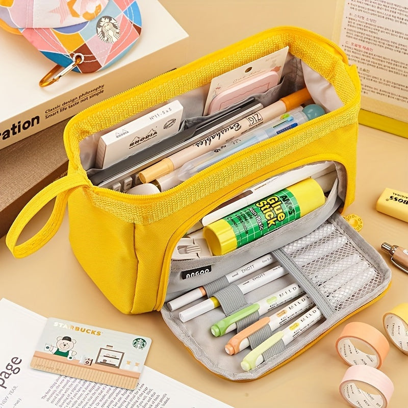 Large Capacity Pencil Case for Students Middle High School Office Supplies