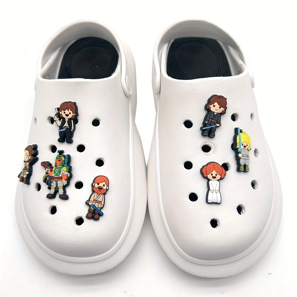 25pcs PVC Cartoon Shoe Charm Buckle Sandal Clogs Accessories