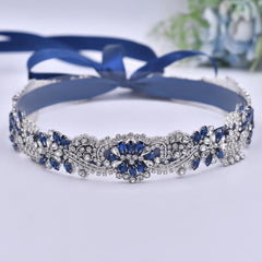 Adjustable Rhinestone Bridal Sash Vintage Style Body Chain - Wedding Accessory
