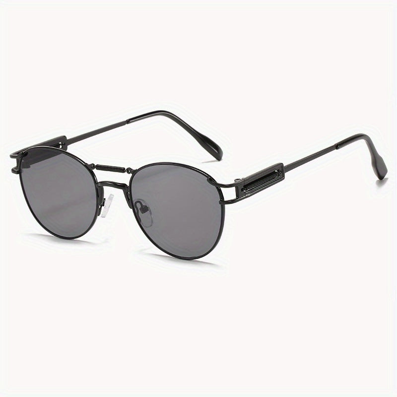Men's UV Protection Round Frame Sports Sunglasses
