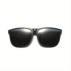Clip on Sunglasses Polarized TR90 Frame Lightweight Flip Up Driving Fishing
