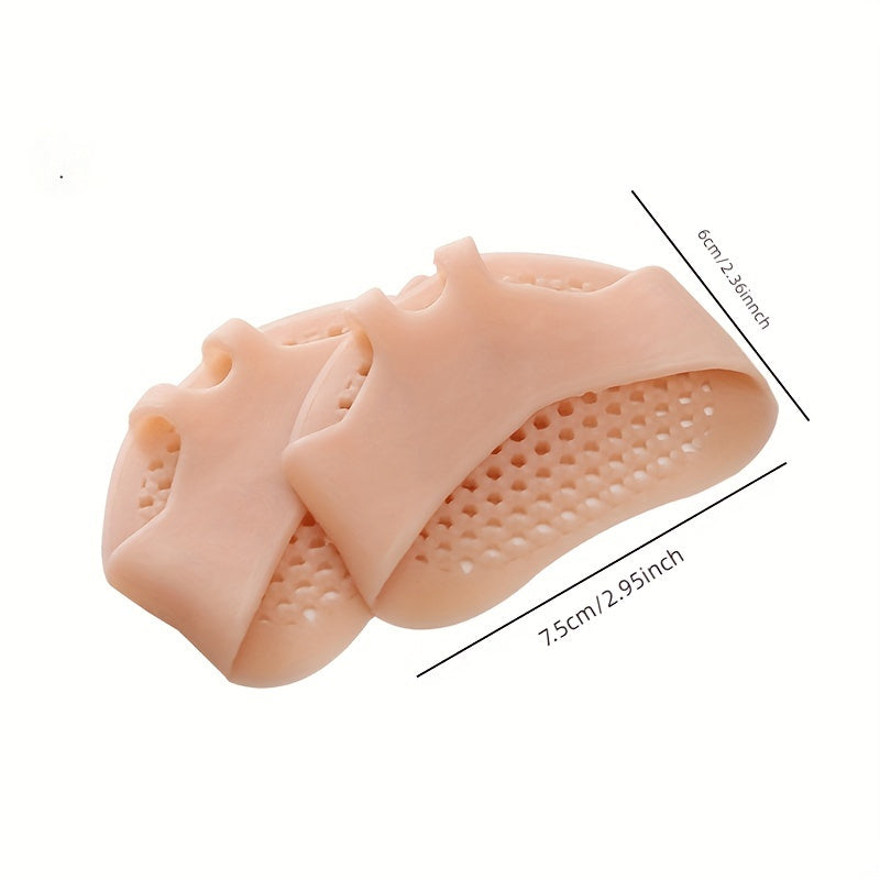 Silicone Forefoot Pad Insole Female Foot Guard Non slip Honeycomb Half Yard Pad