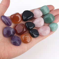 8pcs Raw Agate Crystal Gravel Flowerpot Decoration Stones