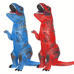 Adult Inflatable Dinosaur Costume Red with Fan - Halloween Christmas Role Play